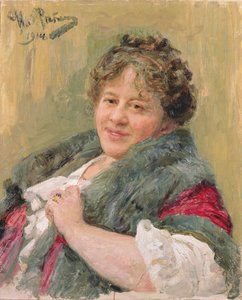 Portræt af Tatiana Olga Shchepkina-Kupernik (1874-1952) 1914